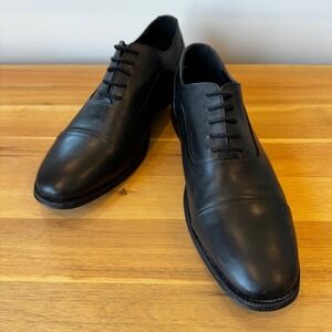 Florsheim Men 8.5M Black Leather Cap Toe Oxford Dress Shoes Classic Professional